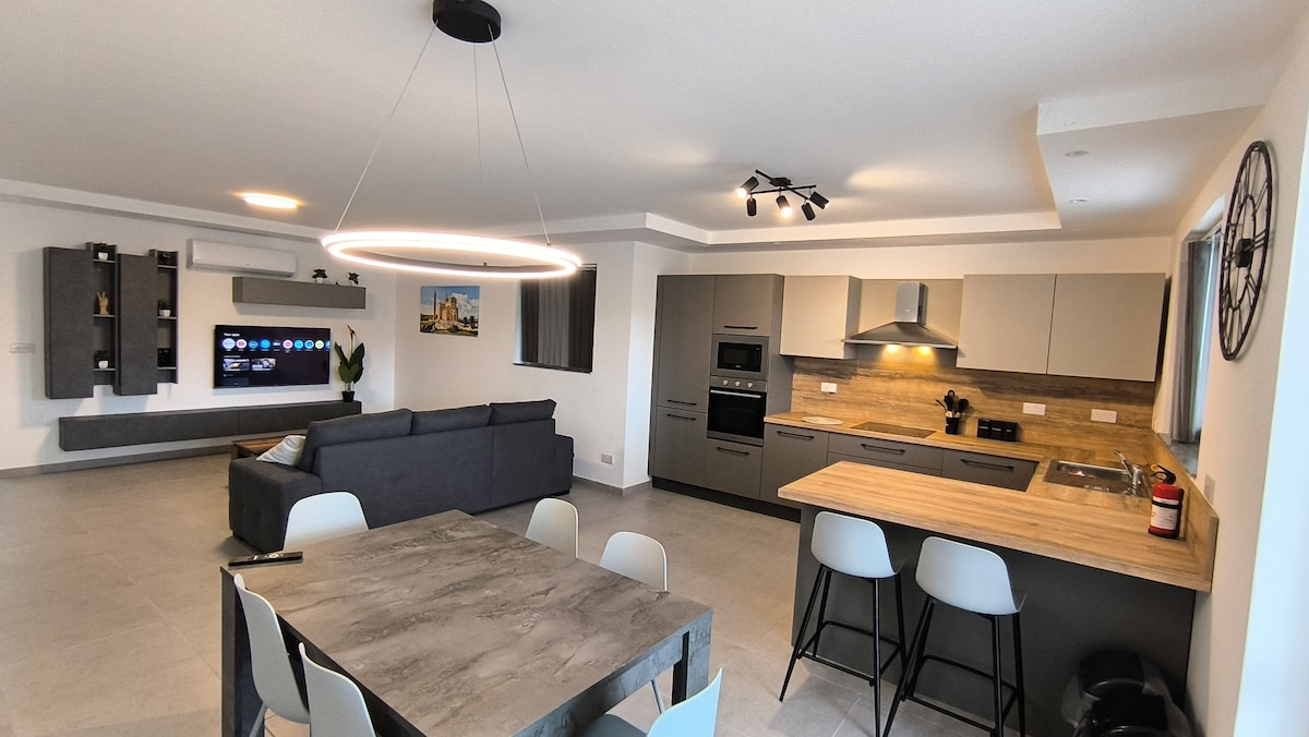 Przestronny apartament rodzinny z dużym tarasem
